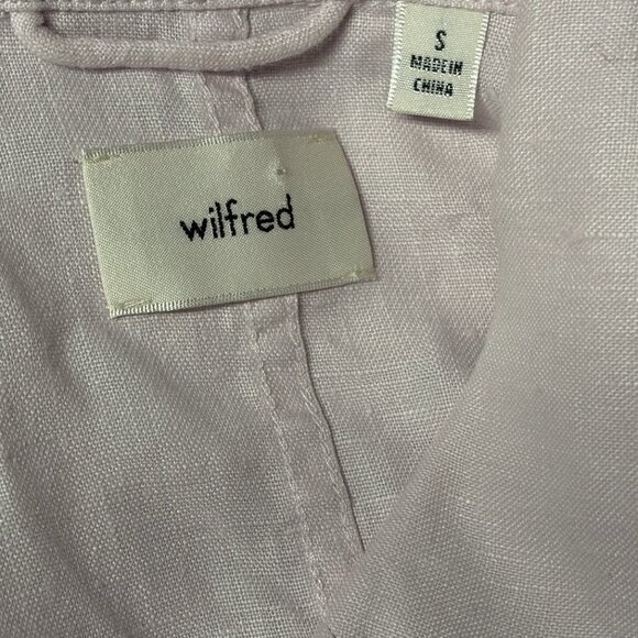 Aritzia Wilfred 100% Organic Linen Freeform Button Up Shirt Jacket Size S - Picture 8 of 10